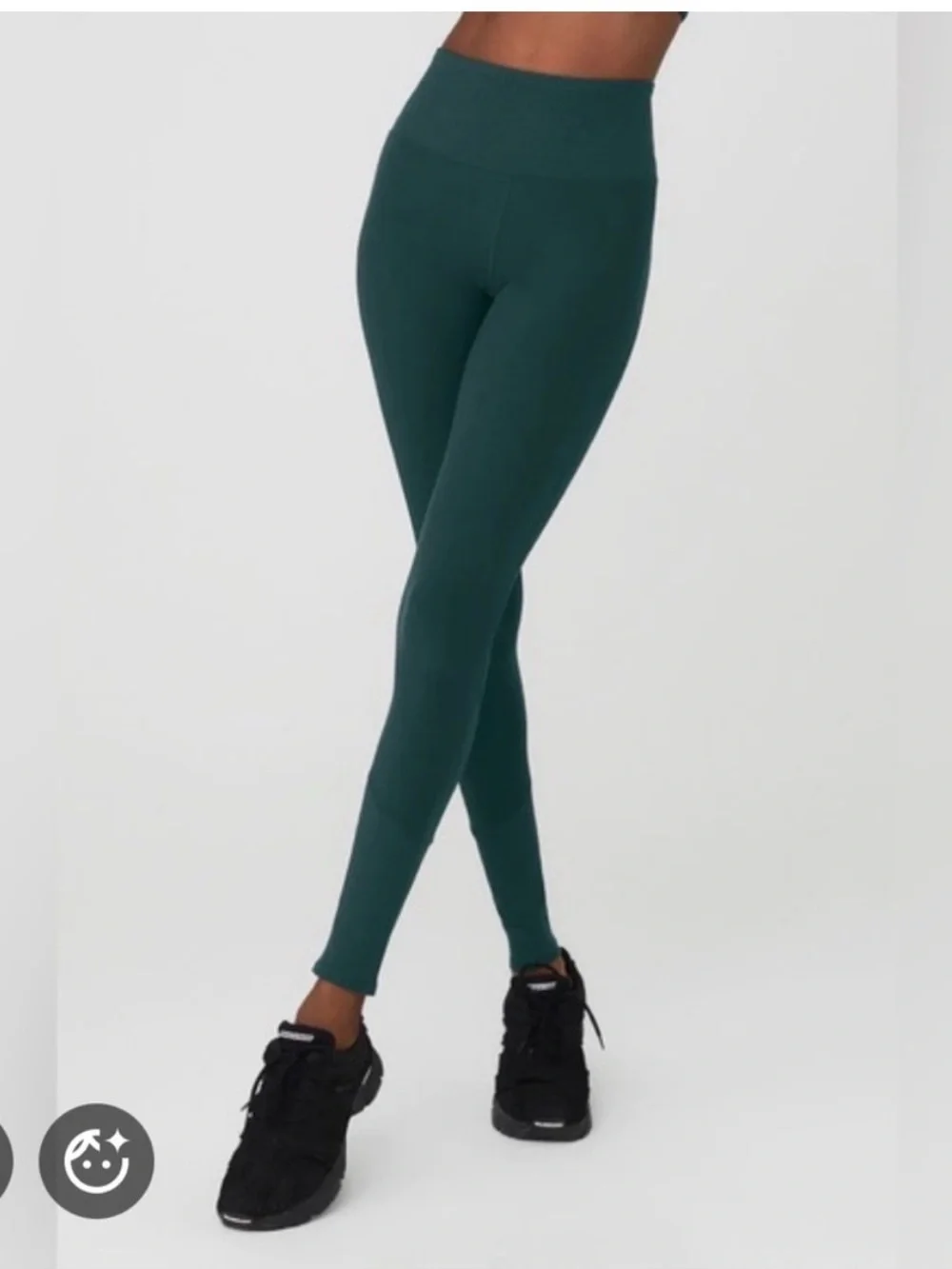 Alo Yoga Alo Soft Lounge Leggings XS Midnight Green Ribbed Pilates Yoga Sporty